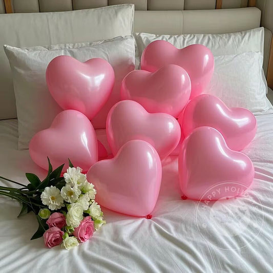 20/50/100pcs 10inch Heart Balloons for Wedding Decoration Girls Birthday Party Latex Balloons 2.2g White Pink Red Love Balloon